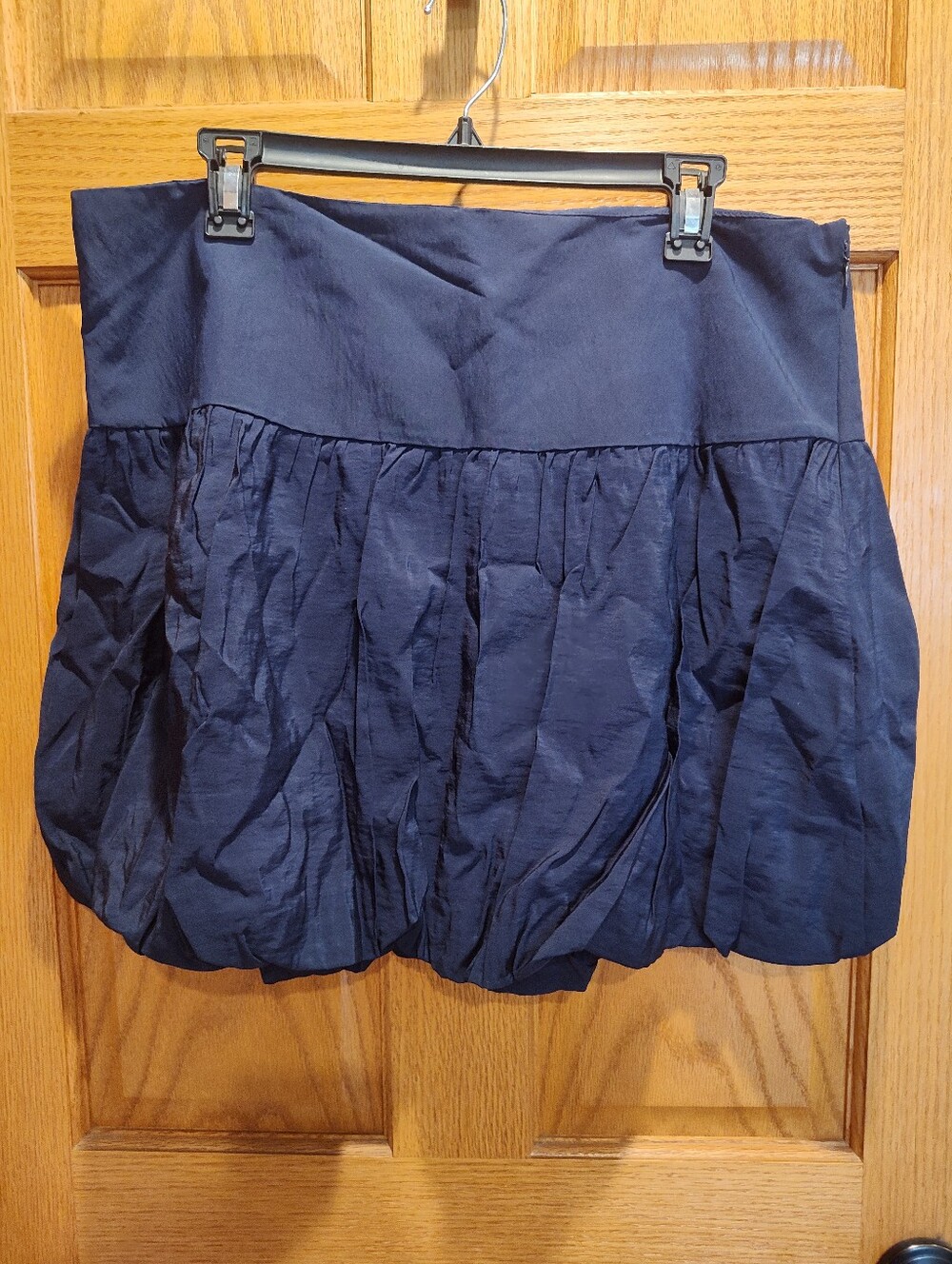 A New Day Women's Navy Bubble Skirt, Size 14